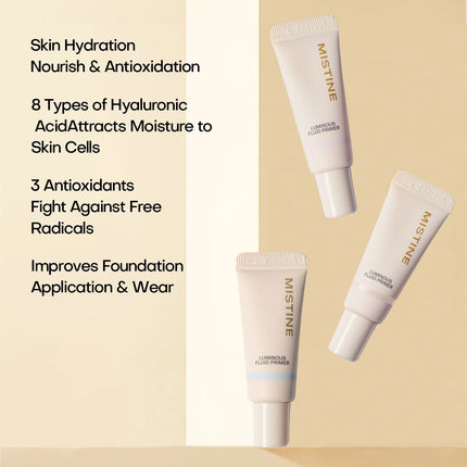 Mistine Mini Hydrating Foundation Primer Face Makeup Primer for All Skin Types Skin Perfecting & Smoothing Makeup Base 5g 1pc