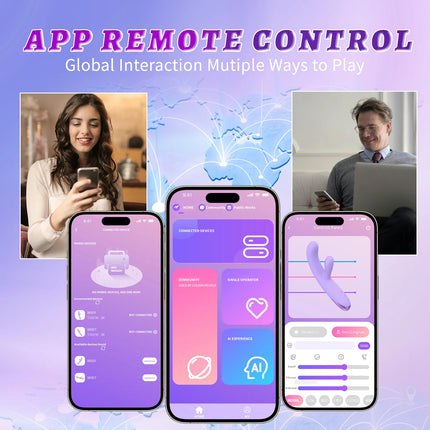 G-Spot Vibrator Adult Sex Toy for Women with 7 Wiggle Vibrating Modes Nipple Vagina Clitoris Stimulator App Control Masturbator