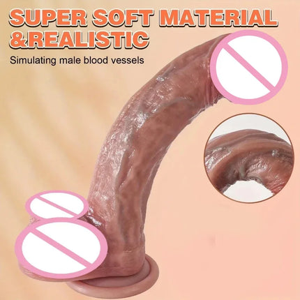 Realistic Soft Silicone Dildo Sexy Adult supplies Penetration Dildo Anal Masturbation Dick Penis Sex Toys For Women Adult Toys18