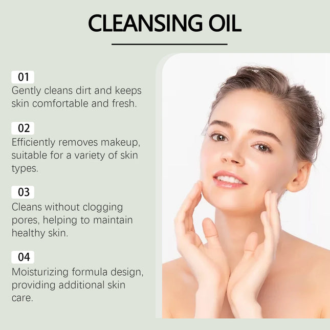 Gentle Soothing Cleansing Oil: Gently Removes Makeup, Soothes and Cleanses Facial, Eye & Lip Areas, Leaves Skin Clear