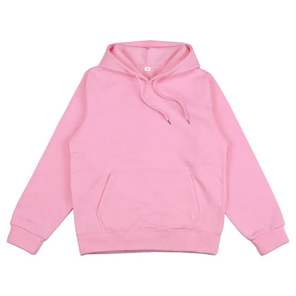 Men's and Women's Solid Color Pocket Hoodies Sports Fitness Sweatshirts Fashionable Casual Pullovers Multi Color