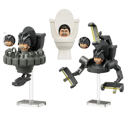 KDL821 KDL822 KDL823 KDL826 Toilet Man TV Man Building Blocks Miniature Ornament Toy Micro Ornament Model Assembly Kit