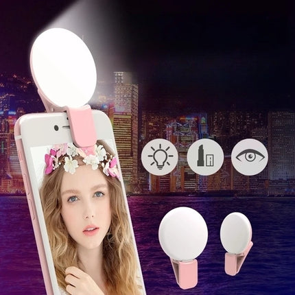Mini Small Q Phone Selfie Light LED Fill Light for Portable Beauty Flash for Selfies Vlog Live Streaming Pocket