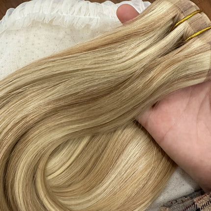 Human Hair One Piece Fish Line Extensions 12-26 inch #27 For An Affordable Luxury Hair Item