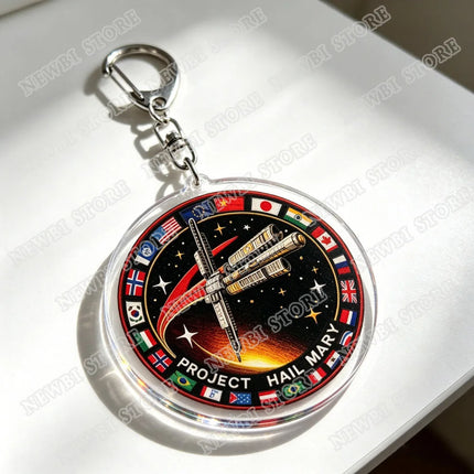 Project Hail Mary Keychains Amaze Fist My Bump Keyrings Jewelry Manga Game Fans Gifts