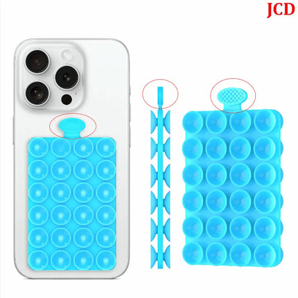 2Pcs 2025 new multifunctional silicone super strong double-sided suction cup wall anti slip and firm mobile phone lazy holder