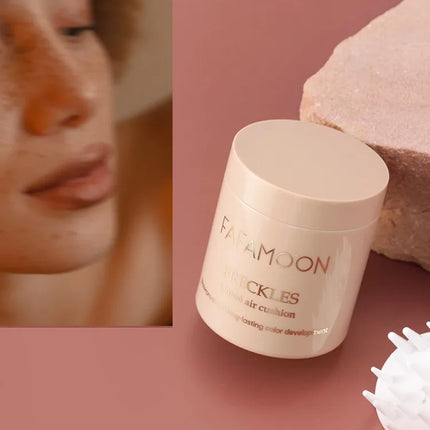 Gold Brown Natural Freckles Stamp Air Cushion Kit Simulation Fake Spot Freckle Liquid Powder Waterproof Long Lasting Makeup
