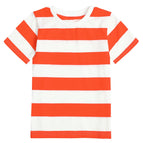Orange et blanc / M