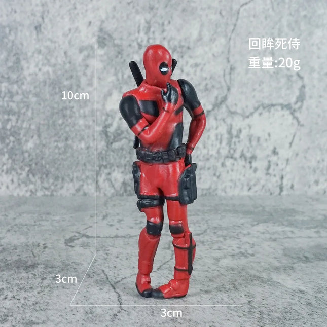 Hot Movie Marvel Deadpool spiderman Mini Figure Car Decoration Center Console Rearview Mirror Decor For home Accessories