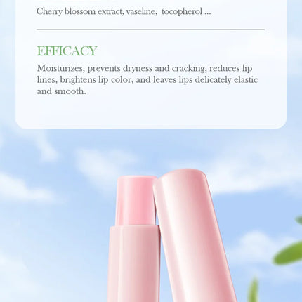 BIOAQUA Sakura Lipstick Moisturizing Lip Balm Nourishing Lip Plumper Anti Cracking Plump Lips Hydrating Lips Skin Care Cosmetics