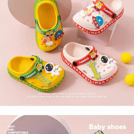 New Children Kids Baby Boys Girls Mules Clogs Summer Soft Sole Garden Beach Slippers Sandals Cave Hole Baby Shoes for Boys Girls