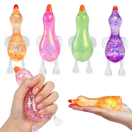 Cute Duck Squishy Maltose Sugar Stress Ball, Duck Stress Relief Squishy Moldable Slow Rise Relaxing Sensory Squeeze Fidgets Toys