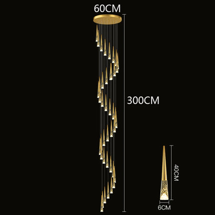 Modern home decoration crystal chandelier, stair Pendant lamp, living room Pendant lights, interior lighting