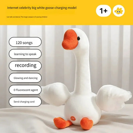 Dancing Duck Electric Duck Plush Toy English Version Recording Repeating Dancing Talking Duck What You Say Interactive