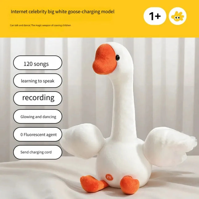 Dancing Duck Electric Duck Plush Toy English Version Recording Repeating Dancing Talking Duck What You Say Interactive