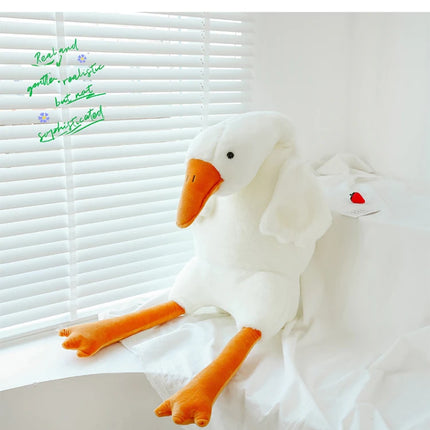 90-190cm Lovely Big White Goose Throw Pillow Plush Toy Big Goose Doll Sleep on Bed Birthday Gift Girl Envio Gratis Stuffed Toys