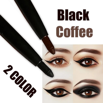 3Pcs Waterproof & Sweat-Proof Black Eyeliner Pencil - Long-LastingSmudge-Proof for Bold Eye Makeup, Easy Glide Formula for Perfe