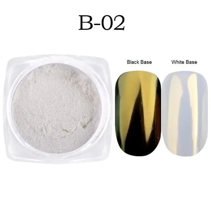 Aurora Mirror Glitter Nail Art Powder Ice Chameleon Rubbing Pigment Dust Sparkly Charm Nails Design Accessory DIY Decorations