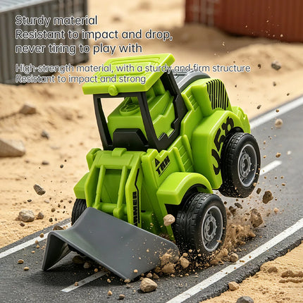 Engineering Truck Model Sliding Car Farm Vehicle Excavator Tractor Toy Car Construction Model Pull Back Vehicle Boy Gift Car