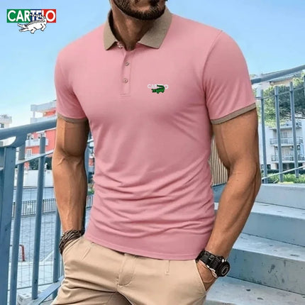 Men's High Quality Short-sleeved Polo Shirt Summer Fashion Business Casual Multifunctional Top
