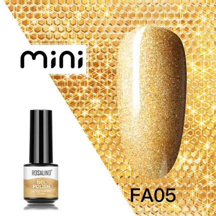 ROSALIND Shiny Gel Nail Polish Soak Off Gel Varnishes Nail Art Semi Permanent UV Glitter Nail Gel Polish Base Top Coat Enamel