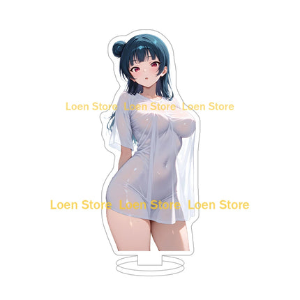 Hot game Anime sexy lingerie bikini girl student big ass big breasts bunny girl Anime Figure Acrylic stand desk ornament gift