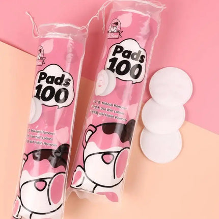 100pcs Cotton Pads Round Make-Up Cotton Soft Make Up Nail Polish Remover Makeup Remover Pads Disposable Clean Cotton for Face