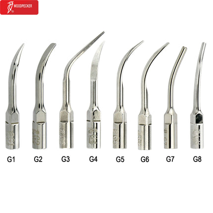 Original Woodpecker Dental Scaler Tips Ultrasonic Scaling Tip G1 G2 G3 G4 G5 G6 G7 G8 Fit For EMS UDS