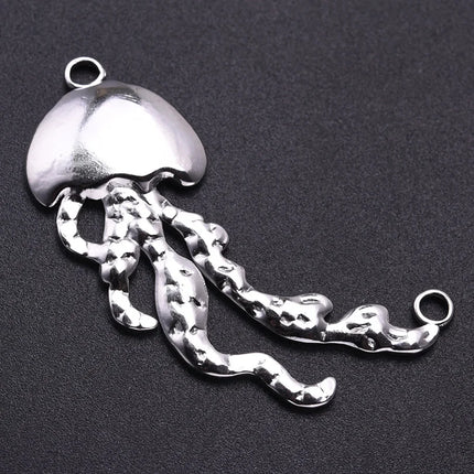 5pcs Stainless Steel Conch Starfish Turtle Charms For Jewelry Making Supplies Ocean Charm Silver Color Pendant Handmade Material