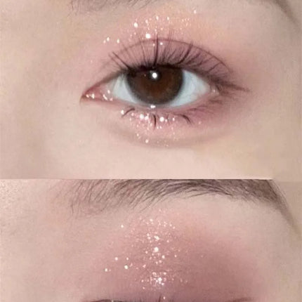 Liquid Eyeshadow Pearlescent Shimmer Long Lasting Monochrome Pearly Fine Sparkling Sequins Eye Shadow Highlighter Quick Drying