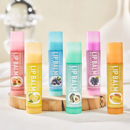 Fruit Flavor Lip Balm Set Moisturizing Lip Care Lip Balm Winter Lip Moisturizing Care Products Beauty and Health Products
