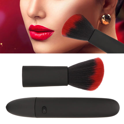 Portable Electric Makeup Brush 10 Gears Rechargeable Adjustable Multifunctional Waterproof Blush Brush for Contouring Highlight