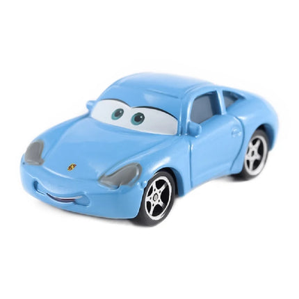 Mini Cars 3 2 Pixar Sheriff Lightning McQueen Lizzie Mater Sally Chick Hicks King Fritter Dinoco Diecast Metal Children Toy Gift