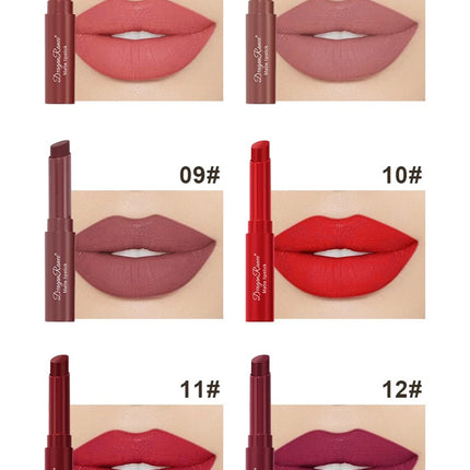 Nude Matte Lipstick Waterproof Lip Sticks Not Fading Sexy Red Velvet Lipsticks for Women Make Up Long Lasting Lip Cosmetics