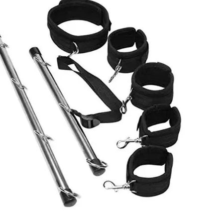 SM Handcuffs Ankle Cuffs Traction Collars Female Slave Genital Training Devices Coercive Tools Leg Spreaders T-shaped Frame