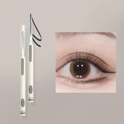 Waterproof Grey Brown Eyeliner Gel Pencil Ultra-fine Matte Smooth Eyeliner Pen Smudge Proof High Pigmented Eyeliner Pencil