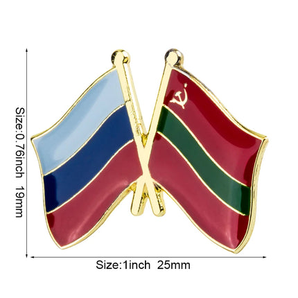 Russia Flag Laple Pin Badge Brooch