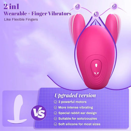 App Remote Control Vibrator 3 Motor 10 Modes Clitoris Nipples Stimulator Wearable Vibrating Egg Adult Sex Toys for Women Couple