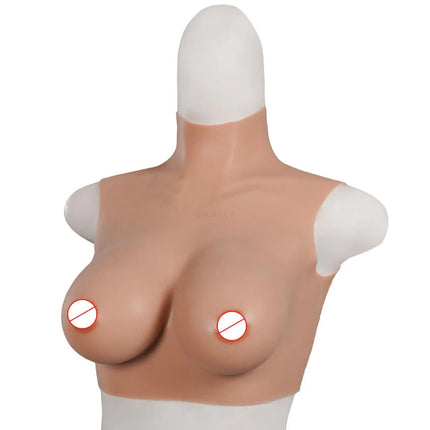 Artificial Silicone Fake Breast Boobs Forms Crossdresser for Female Women Crossdressing Cosplay Real Feeling Soft Neck Big Cup
