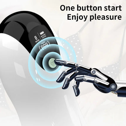 Portable Men's Aircraft Cup with LCD Display 8 Adjustable Frequencies Male Masturbator Vacuum Covered Male Pleasure Cup Male Sex