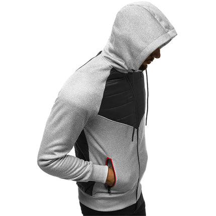2026 Fantic Motor Print Men's New Spring And Autumn Three Color Zipper Cotton Hodies Casual Patchwork College Style Jacket