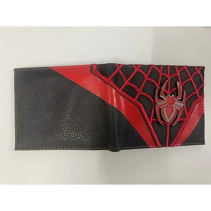 Superhero Series Venom Metal Float Wallet Villain Black Spider Student Universal Coin Purse Portable Wallet