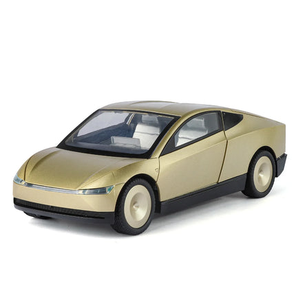 1:24 Cybercab Robotaxi Alloy Metal Diecast Model Car Sound & Light Pull Back Collection Hobby Birthday Gift With Boyfriend Boys