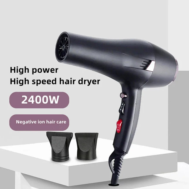 US, EU High-Speed Hair Dryer, Vintage Color, 2400W High Power, Fast Drying, Silent, Home Hairdresser Recommended