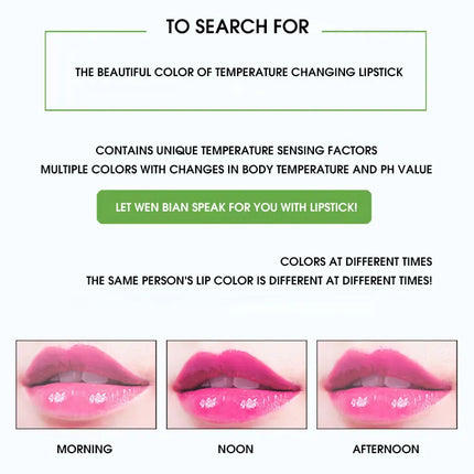Warm Change Lip Balm Moisturizing Lipstick easy to color and not stick to the cup