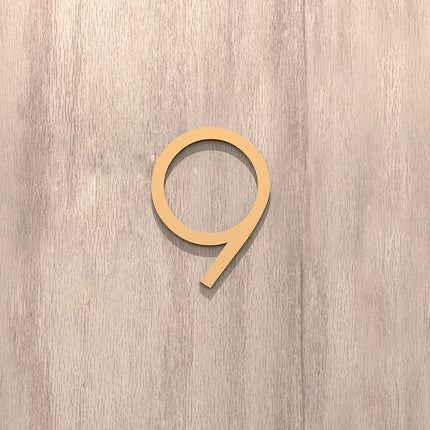 On The Door Extra Apartment Floating Exterior House Hotel Building 3D Digits Number Art Nordic Home Decor Wall Sticker Acrylic