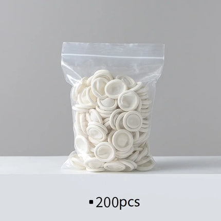 100/200pcs Disposable Rubber Latex Finger Cots Anti Static Eyebrow Extension Gloves Practical Off Tool Accessories FHZT01