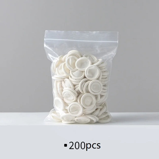 100/200pcs Disposable Rubber Latex Finger Cots Anti Static Eyebrow Extension Gloves Practical Off Tool Accessories FHZT01