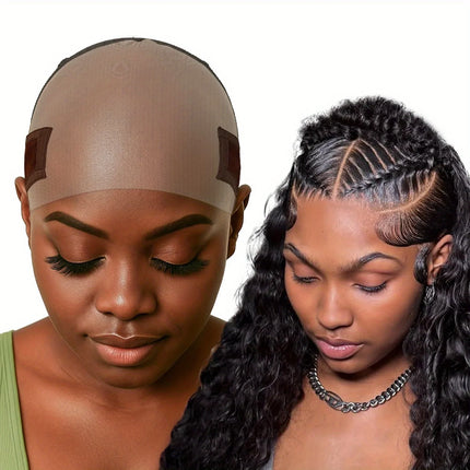 Ladies Wig Cap - Non-slip Adjustable Wig Cap Without Glue, Reusable High-definition Lace Front Wig Cap, Suitable for All Sizes
