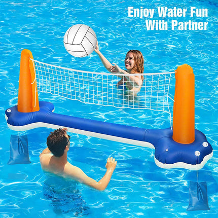 2-in-1 Inflatable Water Volleyball & Basketball Set: Poolside Fun for Family  & Outdoor activities,pool,party,sport toy,summer
